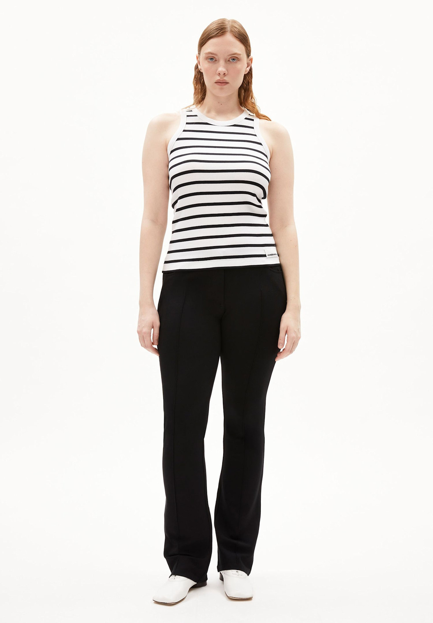 Armedangels Armedangels, Kanitaa Stripe, white-black, S