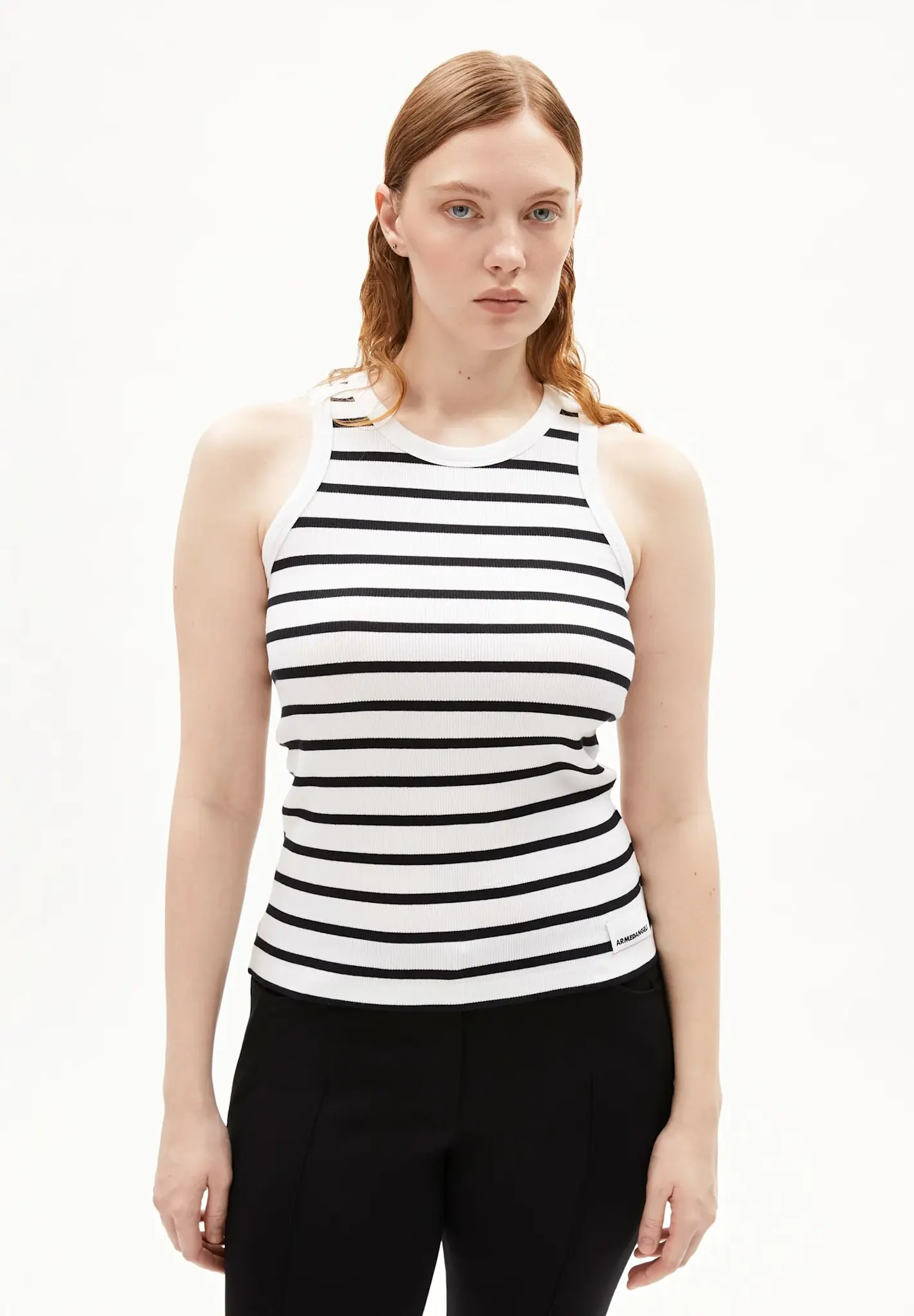 Armedangels Armedangels, Kanitaa Stripe, white-black, S