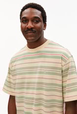 Armedangels Armedangels, Maarkos Stripe, foam-washed berry, L