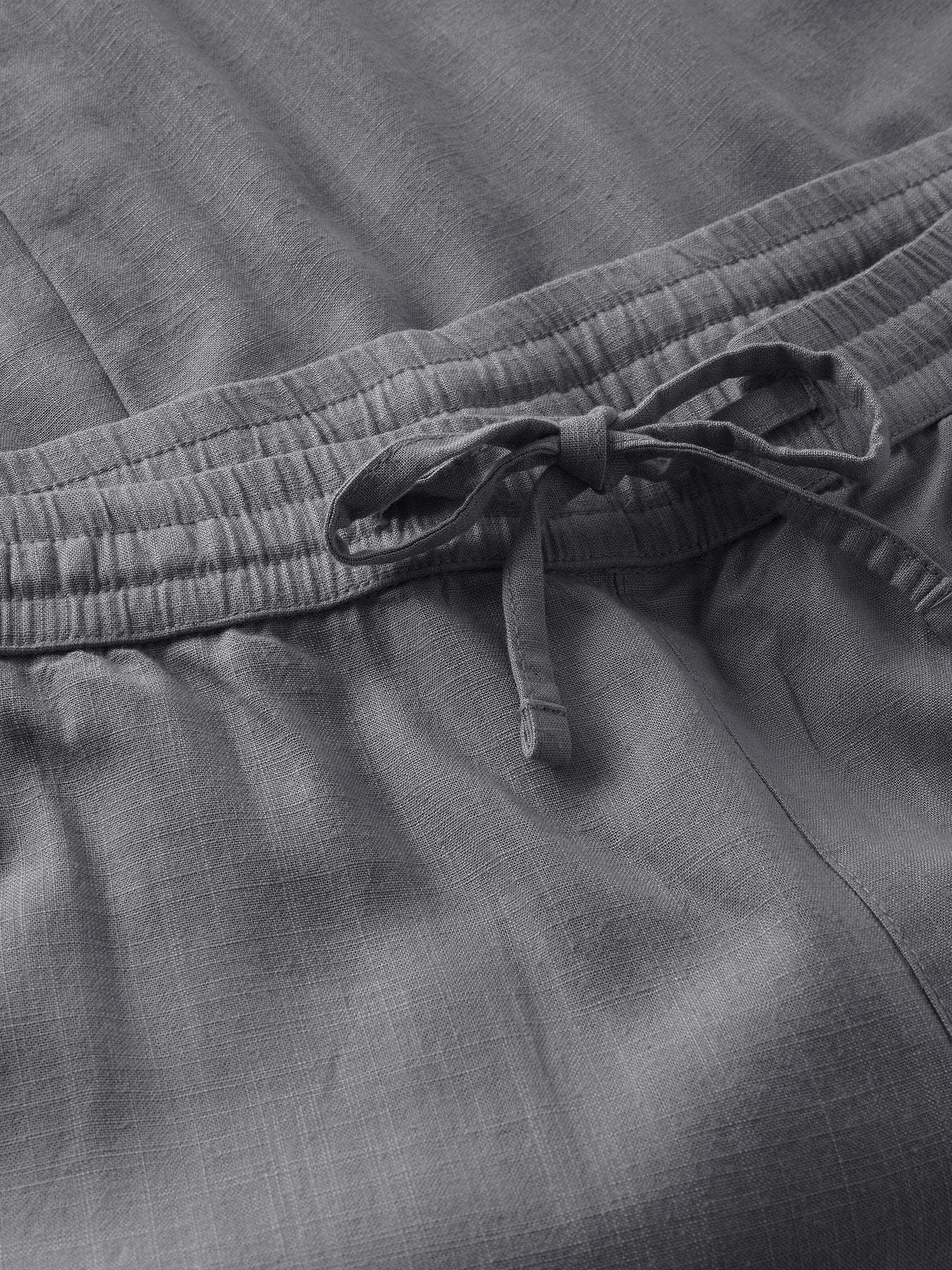 KnowledgeCotton Apparel KnowledgeCotton, Tim Tapered Linen, ultimate grey, L