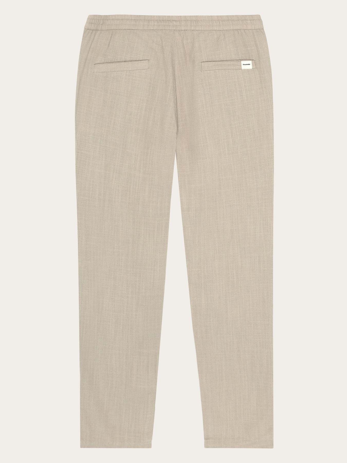 KnowledgeCotton Apparel KnowledgeCotton, Tim Tapered Linen, light feather grey, S