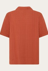 KnowledgeCotton Apparel KnowledgeCotton, Structure SS, burnt brick, L