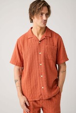 KnowledgeCotton Apparel KnowledgeCotton, Structure SS, burnt brick, M