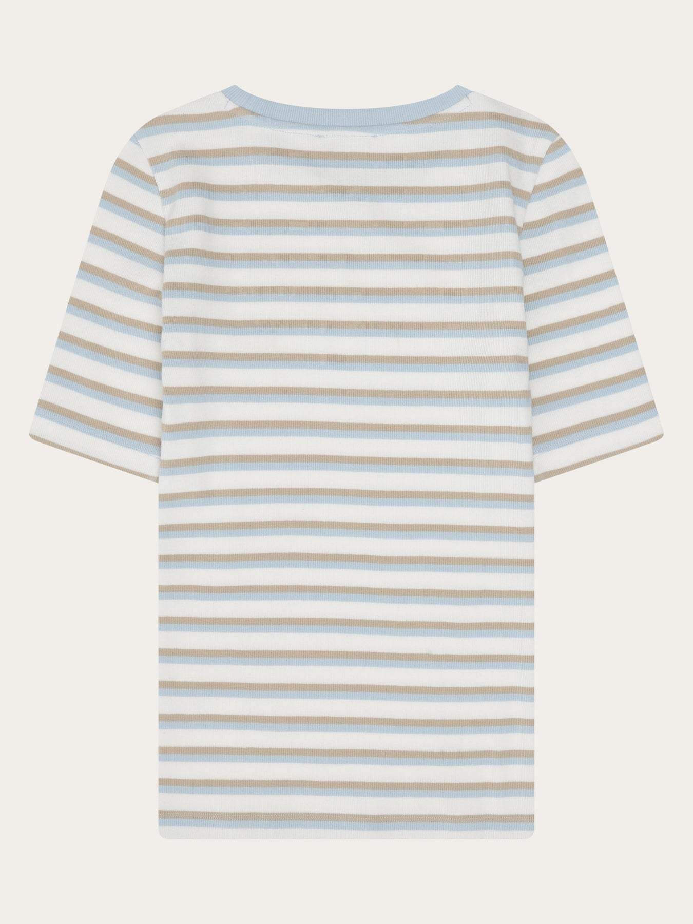 KnowledgeCotton Apparel KnowledgeCotton, Rib T-shirt, multi stripe, M