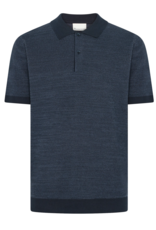 KnowledgeCotton Apparel KnowledgeCotton, Knitted Polo, night sky, M