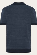KnowledgeCotton Apparel KnowledgeCotton, Knitted Polo, night sky, S