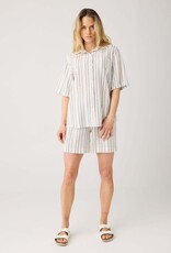 KnowledgeCotton Apparel KnowledgeCotton, Posey Wide Seersucker Shorts, multi stripe, S