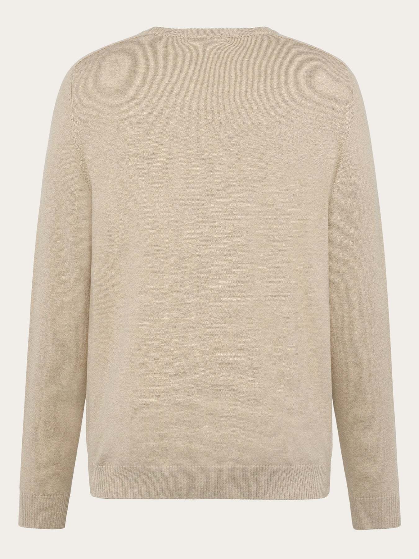 KnowledgeCotton Apparel KnowledgeCotton, Cashmere Crew, light feather grey, XL