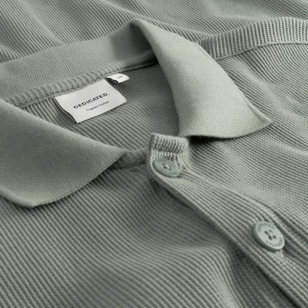 Dedicated Dedicated, Shirt Falkvik Waffle, iceberg green, L