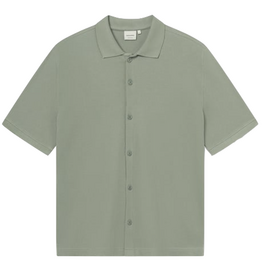 Dedicated Dedicated, Shirt Falkvik Waffle, iceberg green, M