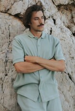 Dedicated Dedicated, Shirt Falkvik Waffle, iceberg green, M