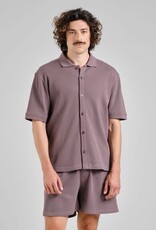 Dedicated Dedicated, Shirt Falkvik Waffle, sparrow brown, L