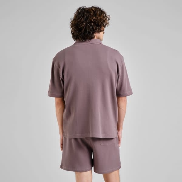 Dedicated Dedicated, Shirt Falkvik Waffle, sparrow brown, M