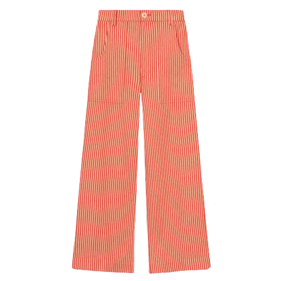 Dedicated Dedicated, Vara Work Stripe,  grenadine red, M