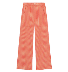 Dedicated Dedicated, Vara Work Stripe,  grenadine  red, XS