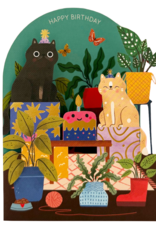Alljoy Alljoy, Pop Up Card, birthday cats