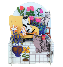 Alljoy Alljoy, Pop Up Card, cat