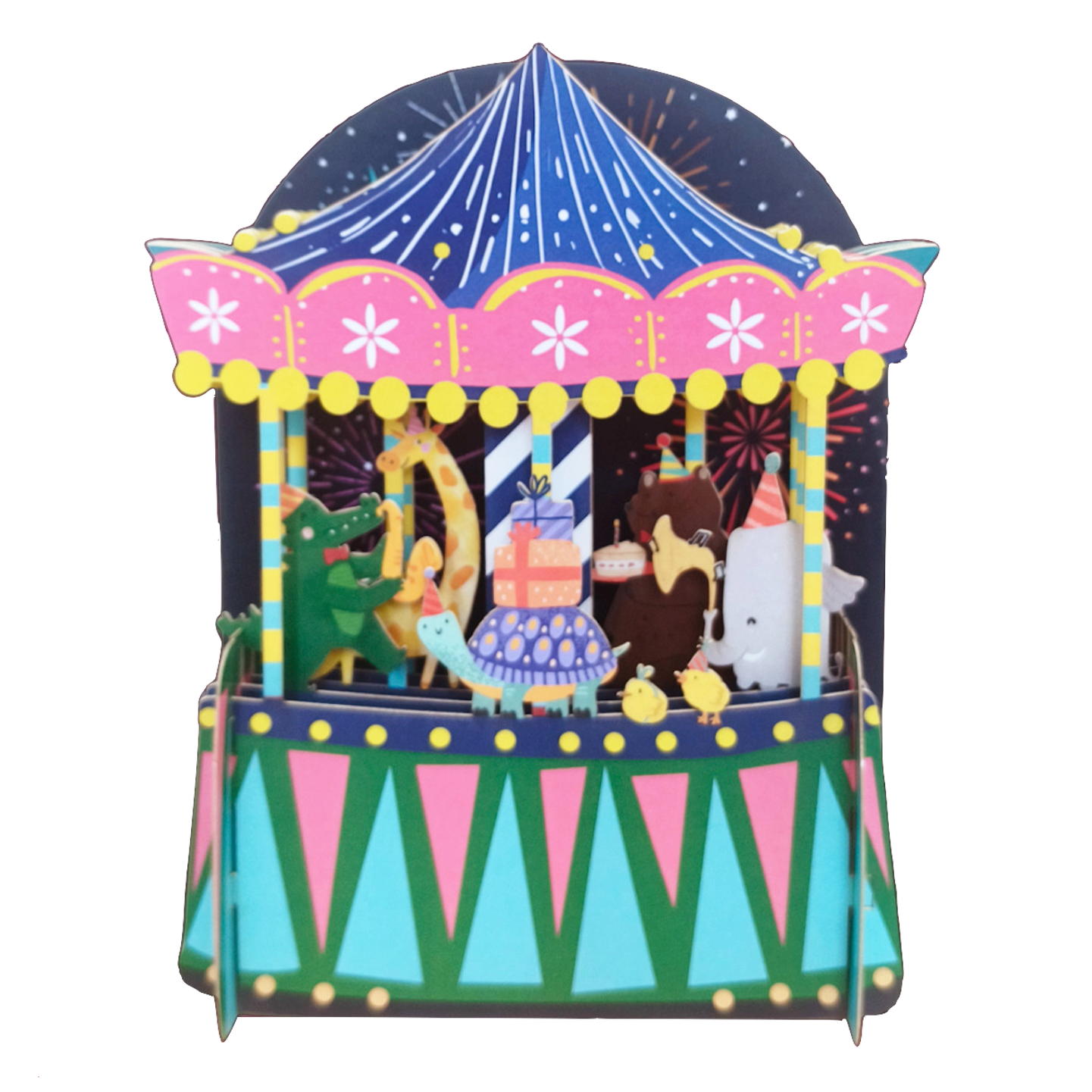 Alljoy Alljoy, Pop Up Card, merry go around