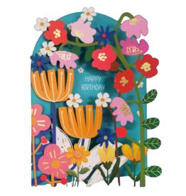 Alljoy Alljoy, Pop Up Card, birthday flowers