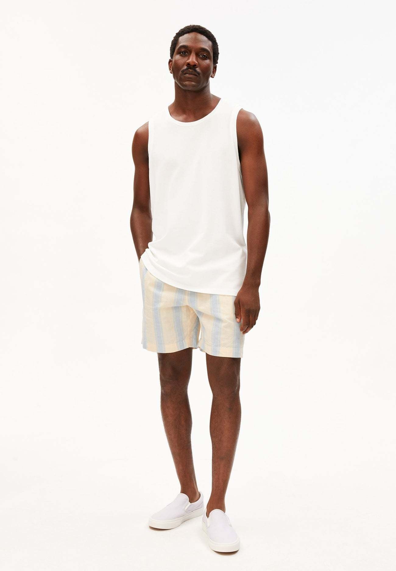 Armedangels Armedangels, Striped Short, wedgwood, 32