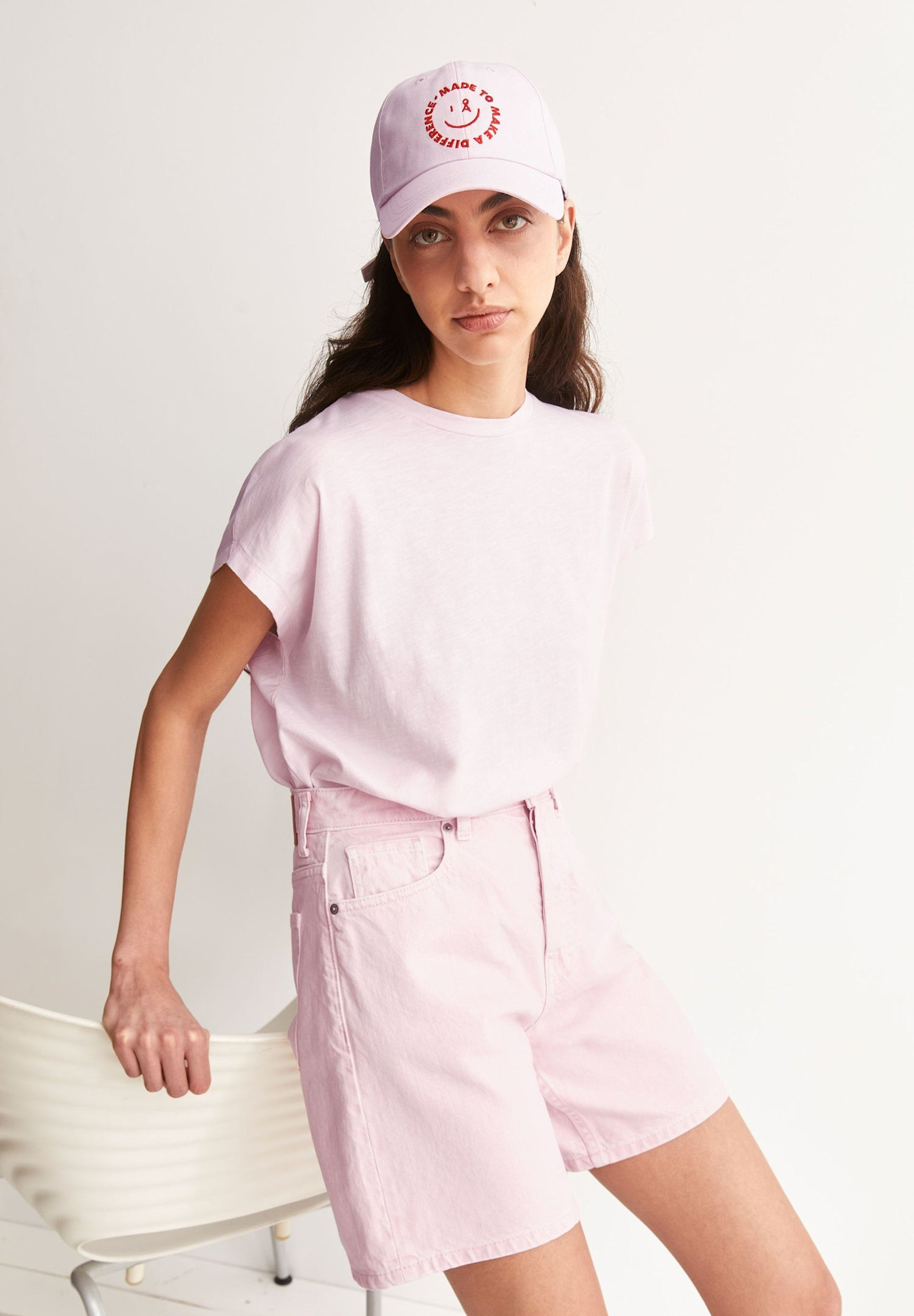 Armedangels Armedangels, Slub Jersey T-Shirt, pink mist, L