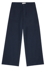 KnowledgeCotton Apparel KnowledgeCotton, Posey Wide Slub Pants, total eclipse, L