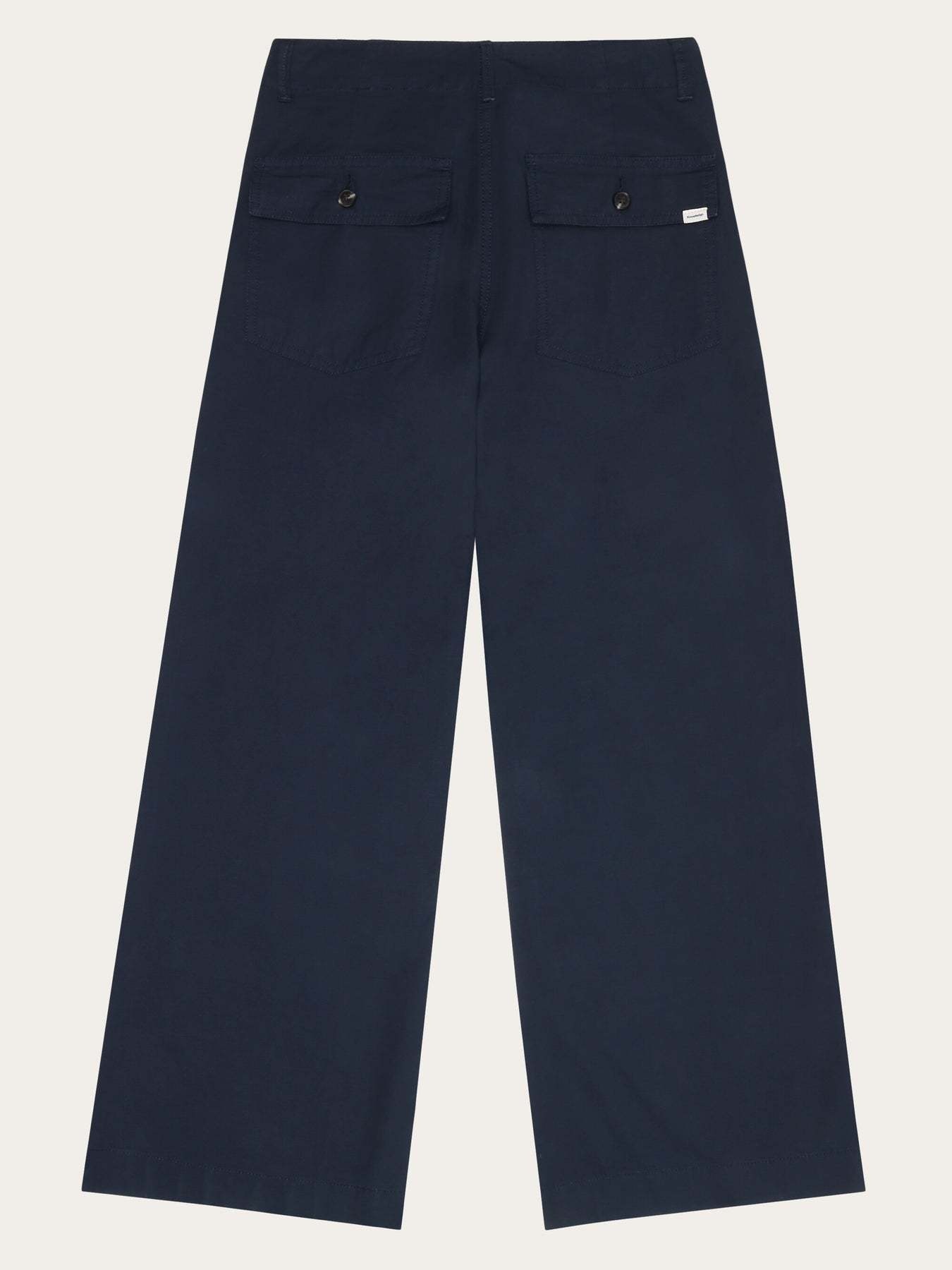 KnowledgeCotton Apparel KnowledgeCotton, Posey Wide Slub Pants, total eclipse, L