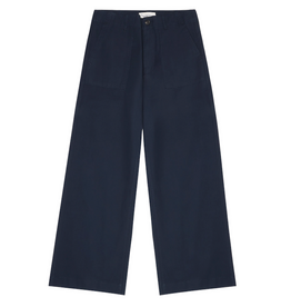 KnowledgeCotton Apparel KnowledgeCotton, Posey Wide Slub Pants, total eclipse, S