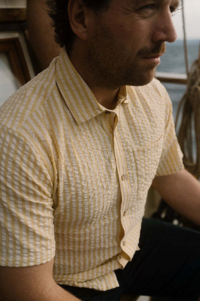 Lakor Lakor, Seersucker SS, cream gold, XL