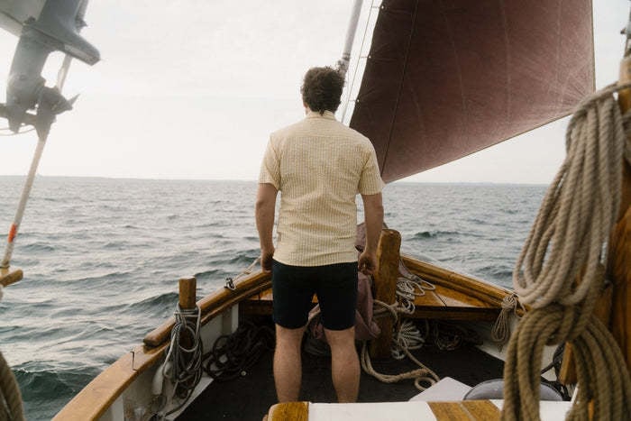 Lakor Lakor, Seersucker SS, cream gold, M