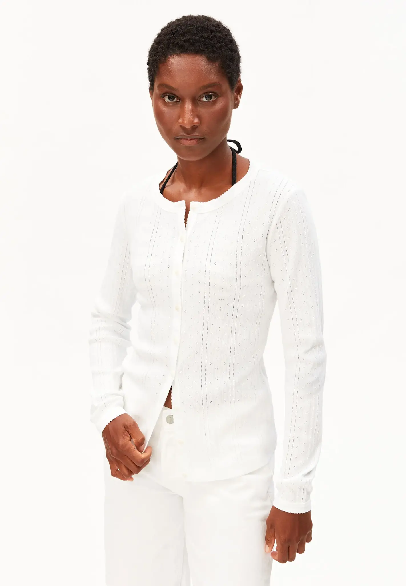 Armedangels Armedangels, Pointelle Cardigan, white, S