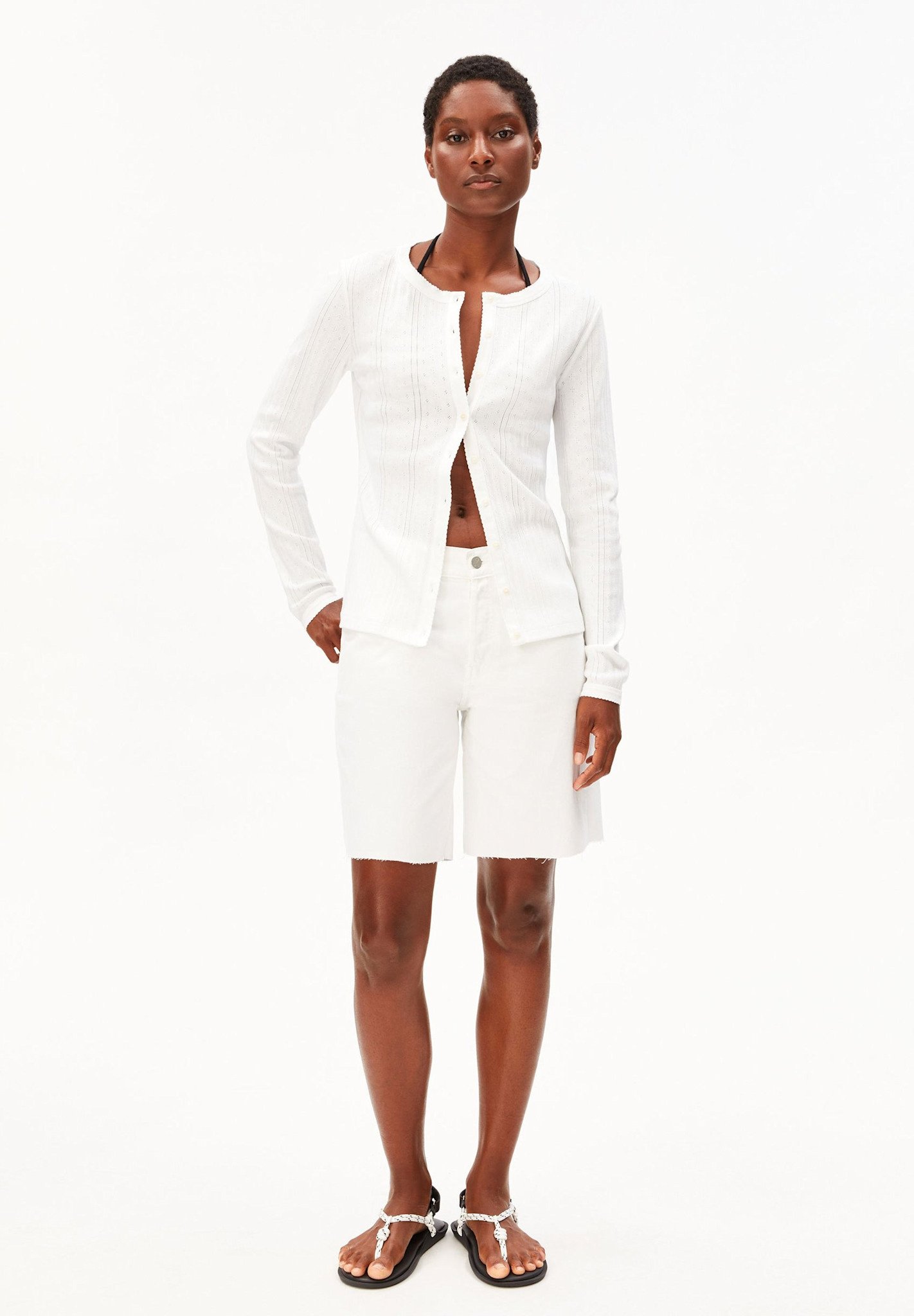 Armedangels Armedangels, Pointelle Cardigan, white, XS