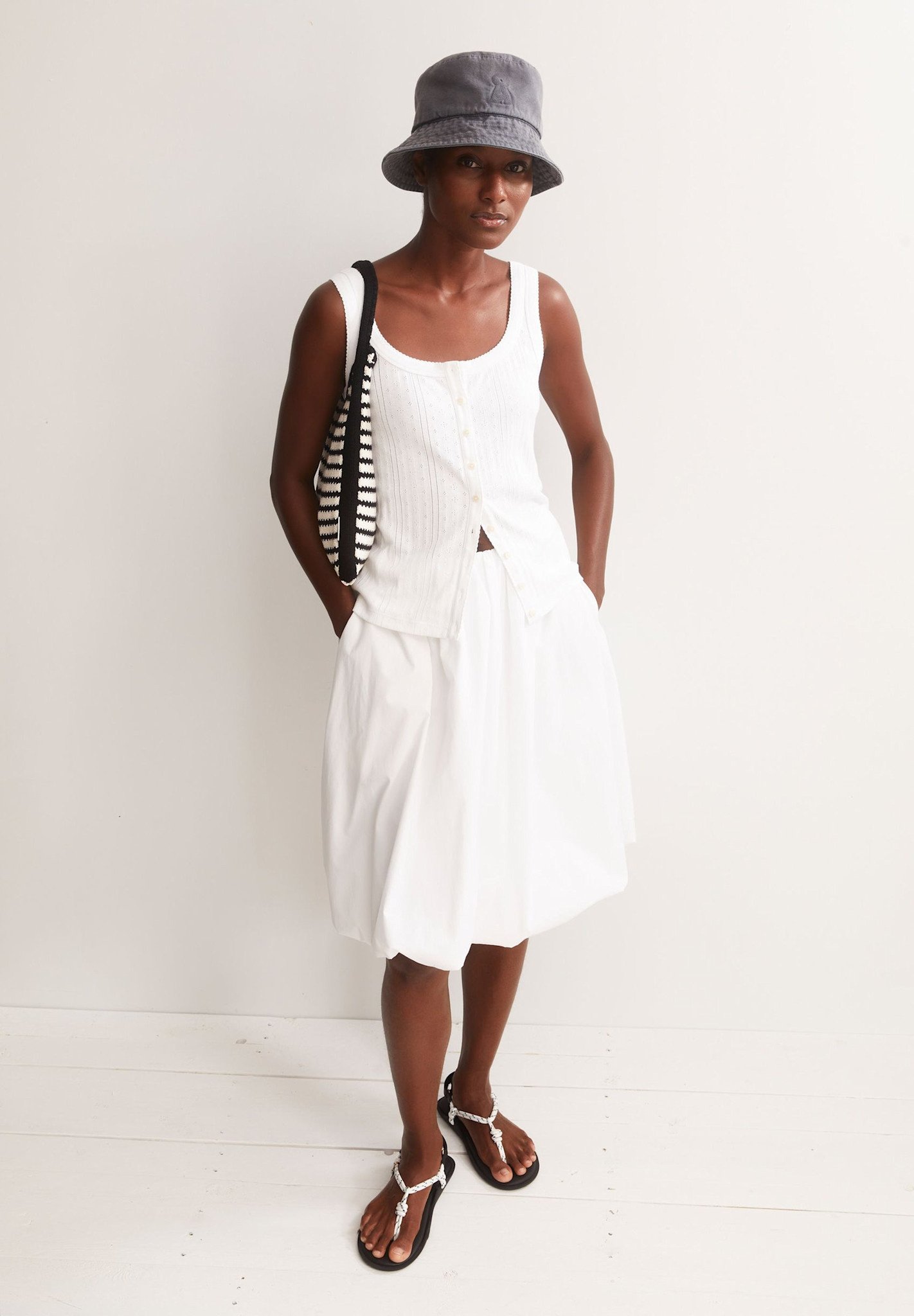 Armedangels Armedangels, Pointelle Top, white, L