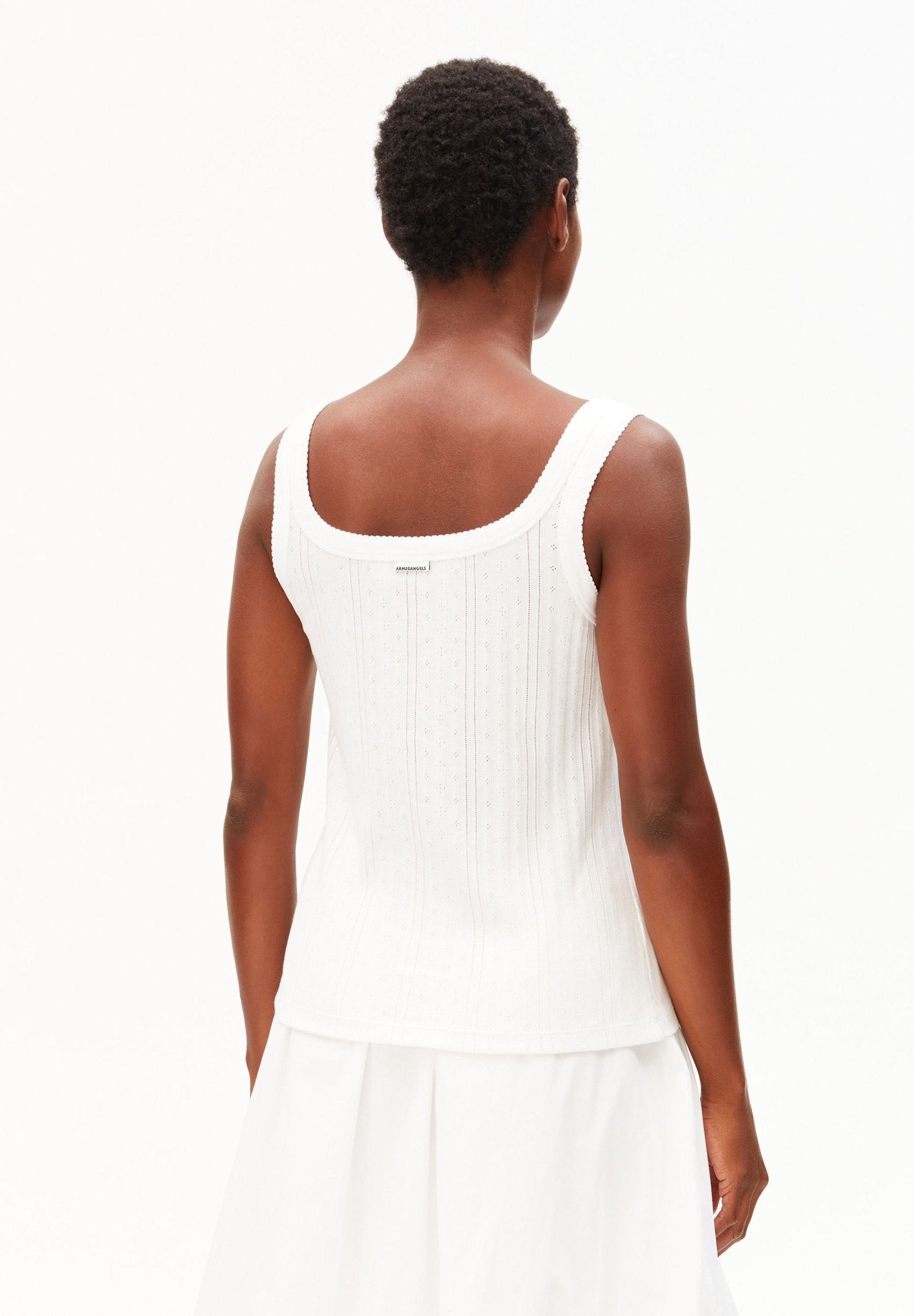 Armedangels Armedangels, Pointelle Top, white, XS