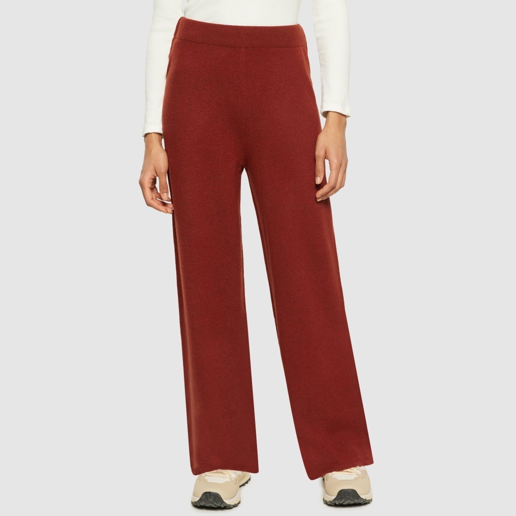 KnowledgeCotton Apparel KnowledgeCotton, Posey Wide Pants, fired brick, S