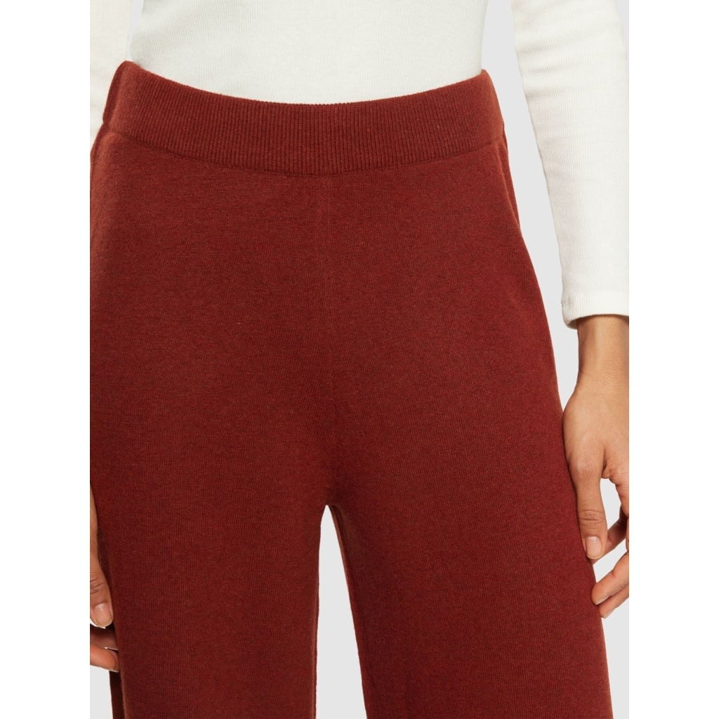 KnowledgeCotton Apparel KnowledgeCotton, Posey Wide Pants, fired brick, XS