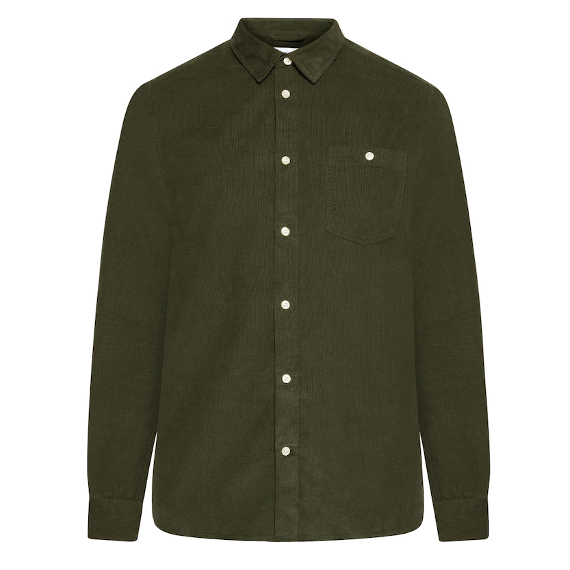 KnowledgeCotton Apparel KnowledgeCotton, Dune Corduroy, forrest night, XL