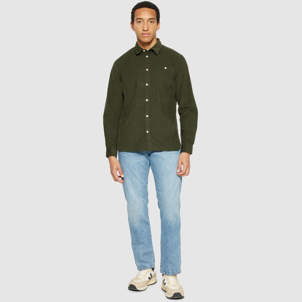 KnowledgeCotton Apparel KnowledgeCotton, Dune Corduroy, forrest night, L