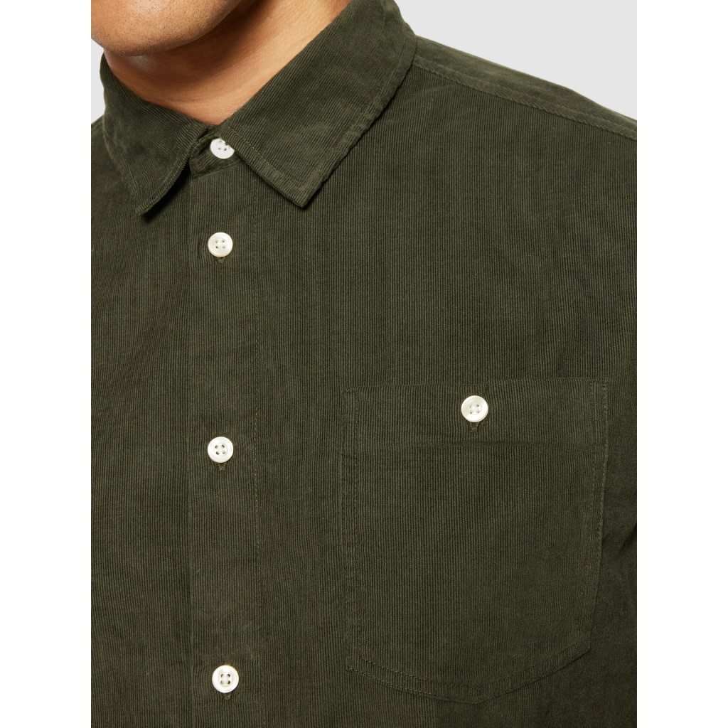 KnowledgeCotton Apparel KnowledgeCotton, Dune Corduroy, forrest night, S