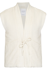 KnowledgeCotton Apparel KnowledgeCotton, Padded Kimono Vest, egret, M