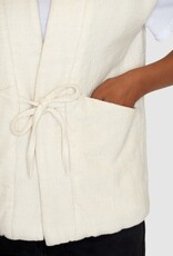 KnowledgeCotton Apparel KnowledgeCotton, Padded Kimono Vest, egret, XS