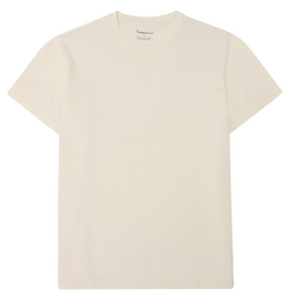 KnowledgeCotton Apparel KnowledgeCotton, Embroidery T-Shirt, egret, S