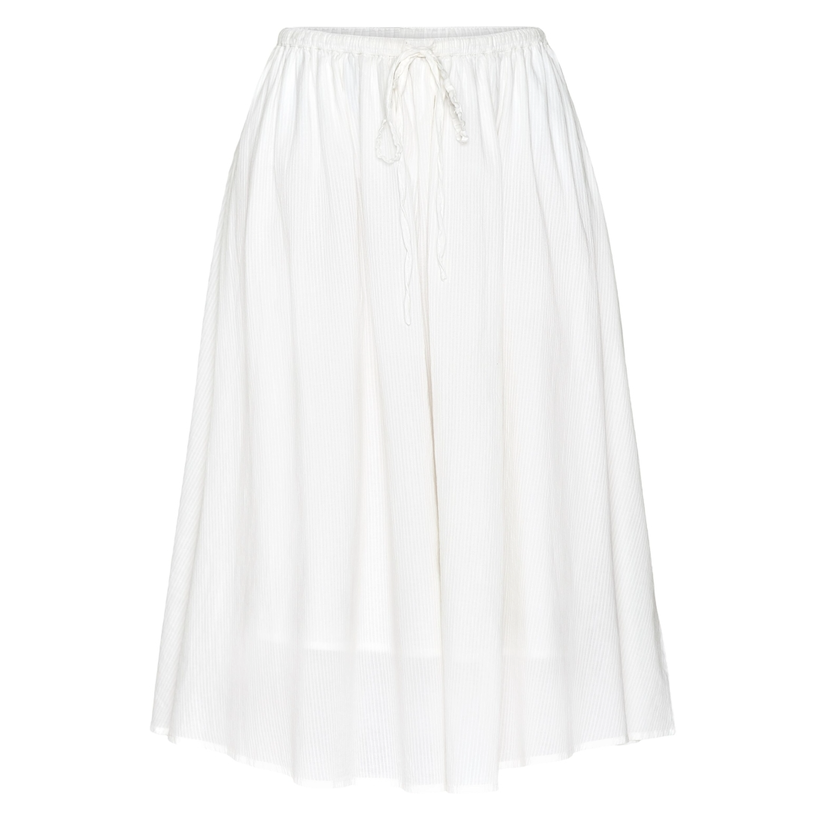 KnowledgeCotton Apparel KnowledgeCotton, Stripe Structure Skirt, egret, M