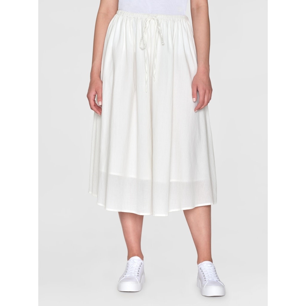 KnowledgeCotton Apparel KnowledgeCotton, Stripe Structure Skirt, egret, S