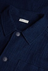 KnowledgeCotton Apparel KnowledgeCotton, Dobby Overshirt, indigo, L