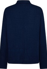 KnowledgeCotton Apparel KnowledgeCotton, Dobby Overshirt, indigo, L