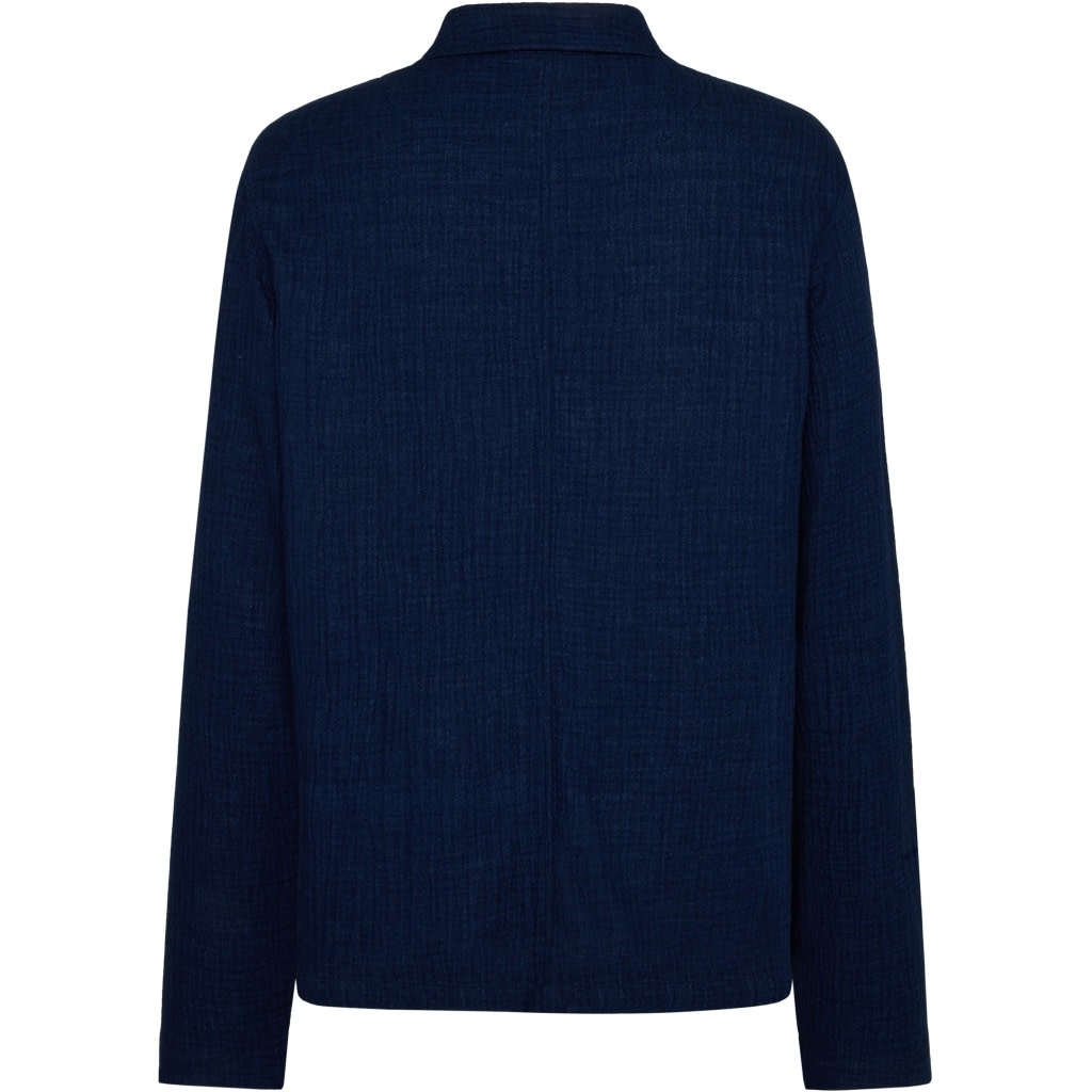 KnowledgeCotton Apparel KnowledgeCotton, Dobby Overshirt, indigo, L