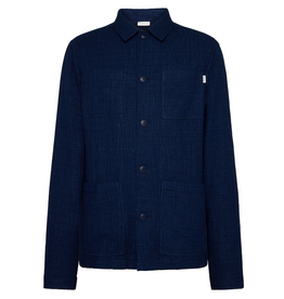 KnowledgeCotton Apparel KnowledgeCotton, Dobby Overshirt, indigo, S