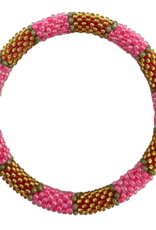 Maison Kizo Maison Kizo, Bracelet Népalais, pink/or
