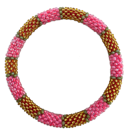 Maison Kizo Maison Kizo, Bracelet Népalais, pink/or